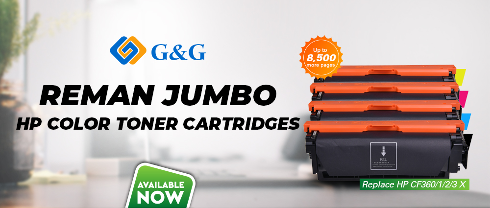 JUMBO color toner cartridges