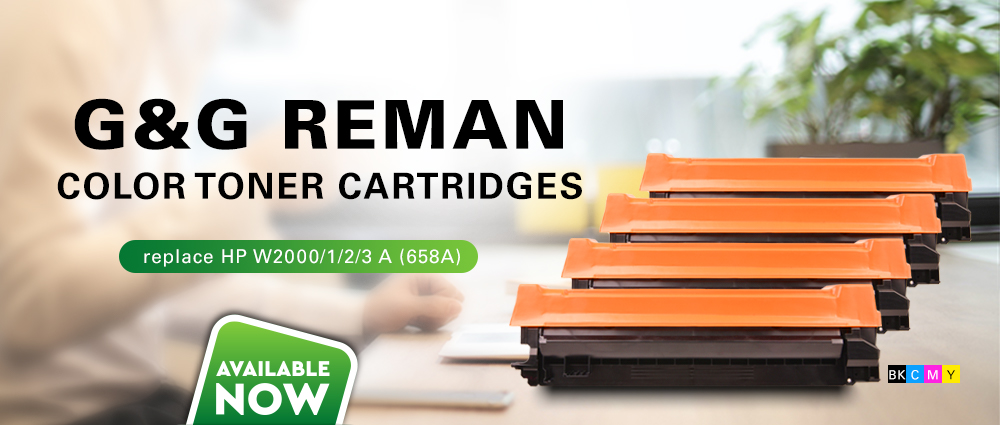 G&G REMAN COLOR TONER CARTRIDGES