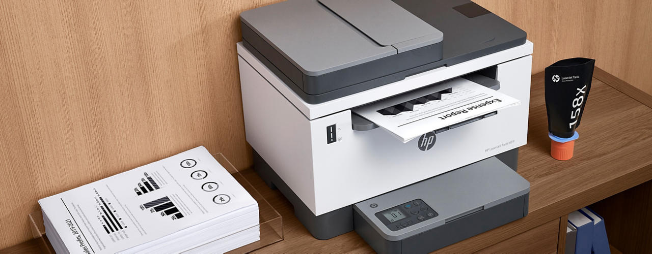 HP LaserJet Tank Printer & Original Toner Reload Kit