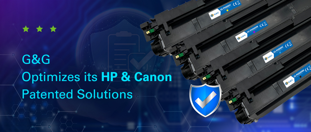 G&G Patented Solutions for HP 282/ 454 and Canon 632/ 643/ 654 Series Printers
