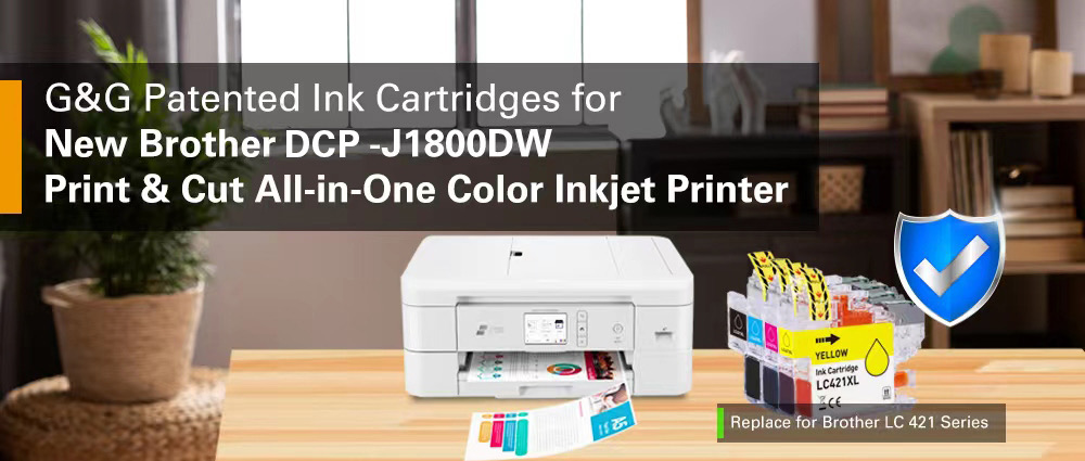 Patented inkjet solution for use in Brother DCP-J1800DW  A4 All-in-One Inkjet Printer