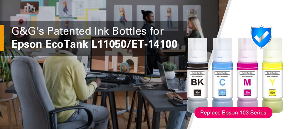 Patented ink bottles for Epson EcoTank L11050/ET-14100