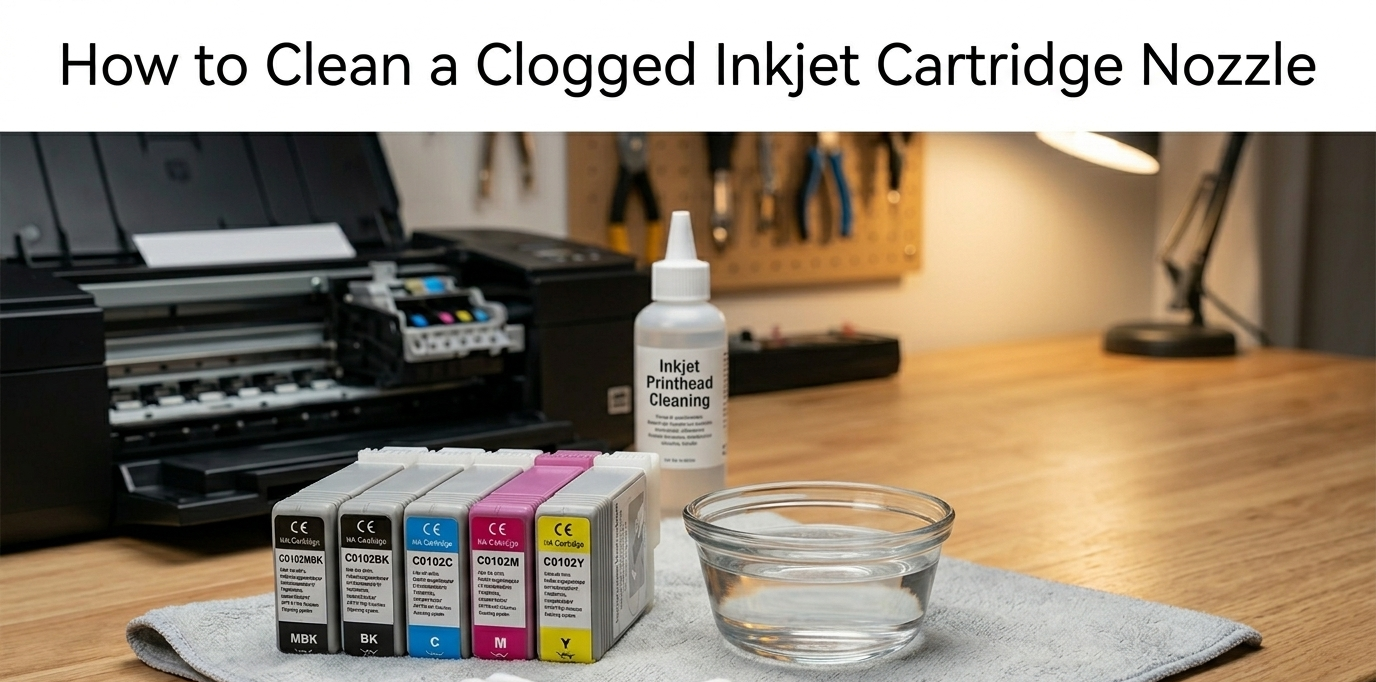 How to Clean a Clogged Inkjet Cartridge Nozzle?