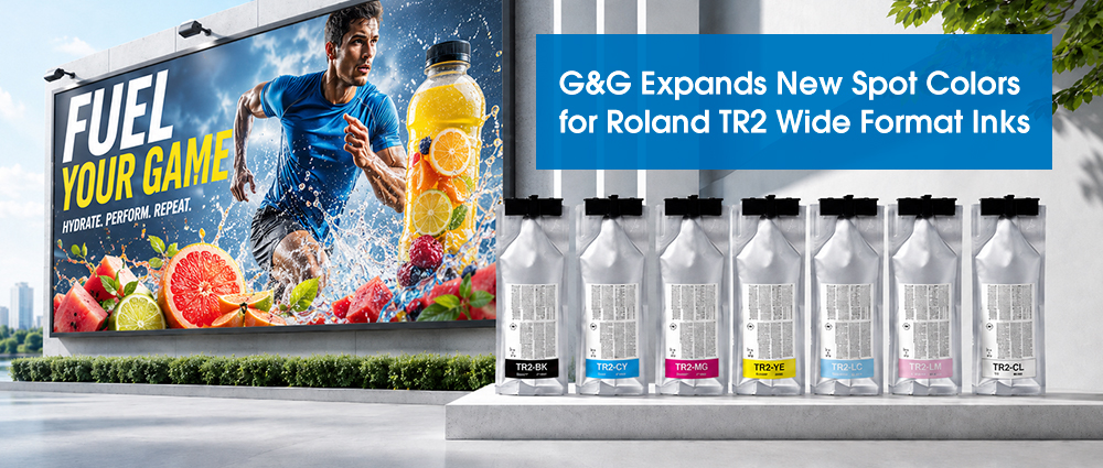 G&G Introduces New Spot Colors for Roland TR2 Large Format Cartridges G&G Introduces New Spot Colors for Roland TR2 Large Format Cartridges