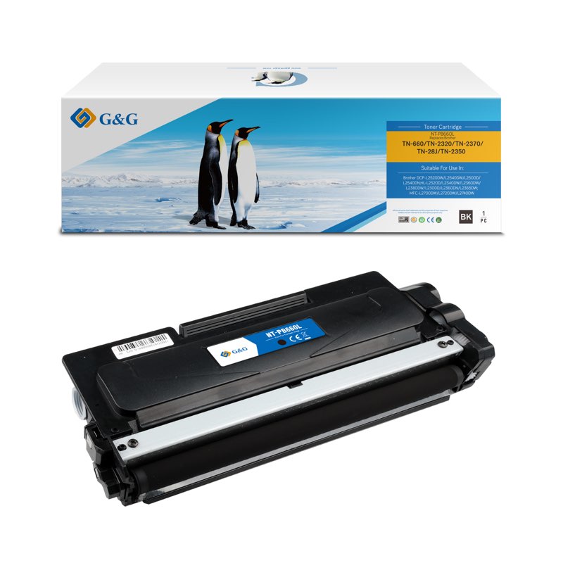 No chip TN2420 Compatible Black toner cartridge for Brother HL