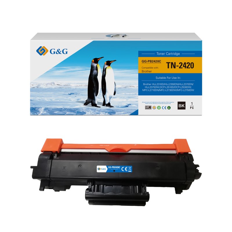 2x Premium Compatible Brother TN-423 Black High Capacity Toner