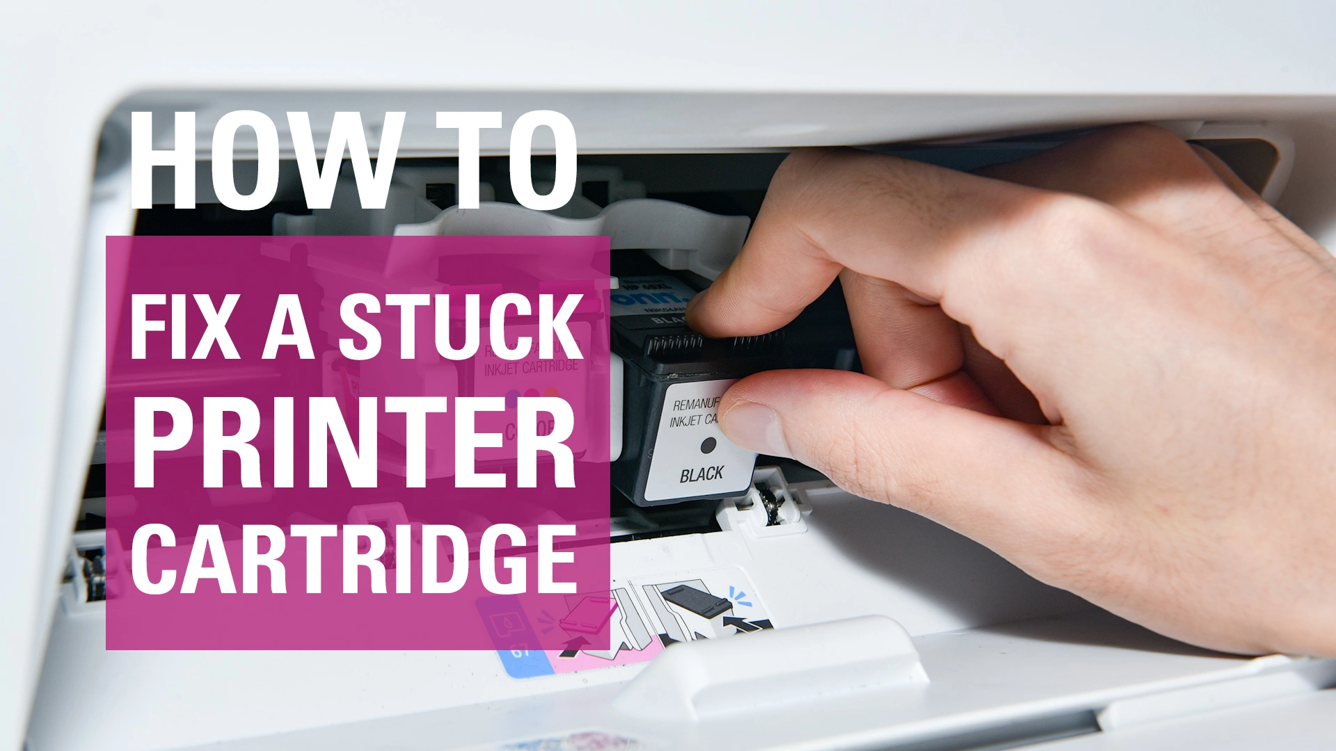 How to fix a stuck printer cartridge